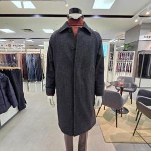 트레몰로 HC05 남성 겨울 그레이 헤링본 발마칸 코트 TRHEL5W33A111