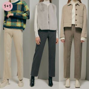 [1&1초특가] G.모데나 겨울 슬랙스 (이중직 골지 팬츠) 2종 세트