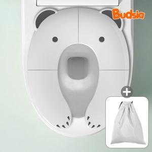 [버드시아]버드시아 베어 휴대용 접이식 유아변기커버+파우치