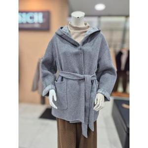 안지크 세이브존06 후드하프 울 코트 AH4HC5100