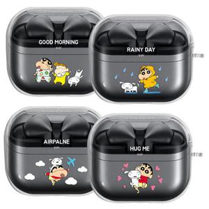 아트박스/원스 C짱구 필링 갤럭시 버즈3 프로 투명젤리 케이스