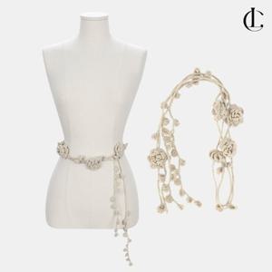 엘케이트 여자 니트 벨트 악세사리 스트랩 크로쉐 끈벨트 LDU184