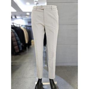 바쏘옴므 세이브존03 바쏘옴므 남자 간절기 바지 크림베이지 면스판 히든밴딩 치노 팬츠 WSAGA1PS20A