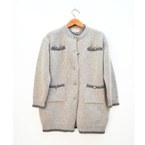 [비꼴리끄(여성)]램스 울 하이넥 롱가디건 B224KC3040