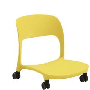 코비아 좌식의자-로라형-옐로우 좌식의자 1인용의자 등받이의자 좌식책상의자