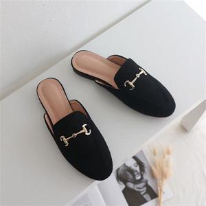 여성블로퍼 여성 캐주얼 골드 스내플 디테일 블로퍼 데일리단화