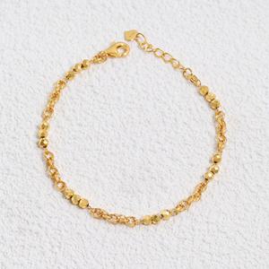 여자 순금 체인 컷팅볼 팔찌 3.75g [벨]