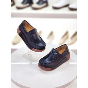 세레스 세이브존03 세레스 여성 소가죽 경량 통굽 키높이 로퍼 슬립온 5cm AQDR OL-S0A-1