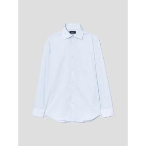 [갤럭시] 논아이론 순면 솔리드 레귤러핏 드레스 셔츠  스카이 블루 (GA5164MR1Q)