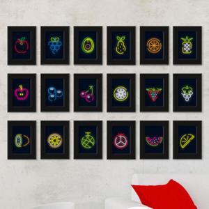 아트박스/꾸밈 iw870-채소와과일네온아이콘_액자세트