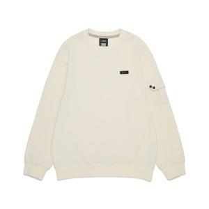 K253USW830 어드벤처 소매포켓 백그래픽 맨투맨 IVORY