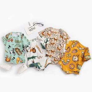 사파리 애니멀 아동 반팔 바디슈트 204681 아기바디슈트 유아바디슈트 신생아바디슈트 동물바디슈트 쥬월드바디슈트 깜찍바디슈트 데일리바디슈트