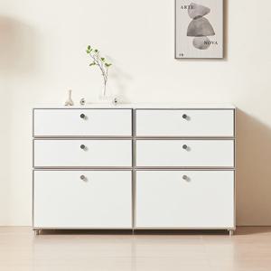 [지베스] 아이 모듈가구 미드센츄리 1200 높은 서랍장 거실장