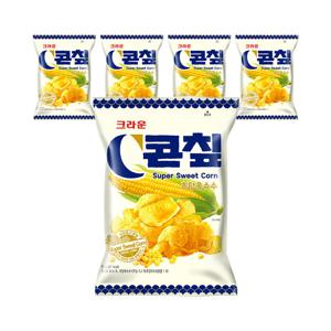 크라운 C콘칩 초당옥수수 70g x 5개 / 콘칲 스낵 간식