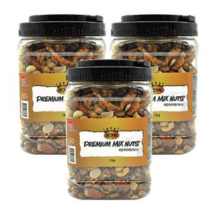 굿모닝너츠 로얄 프리미엄 믹스넛 3통/총3kg내외