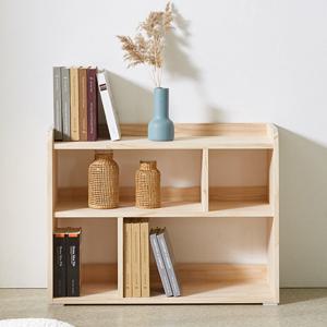 [더젠] 르뎀800 소나무원목 낮은책장