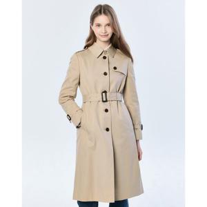 (+더블쿠폰 10%) 헤지스 여성 25SS트렌치베이지 싱글버튼 롱 코트 HSCO5BC21I2
