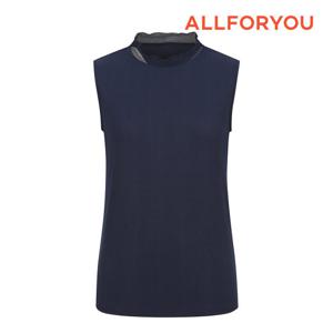 [올포유] 여성 반넥 프릴 민소매 티셔츠 ALQTN3431-915