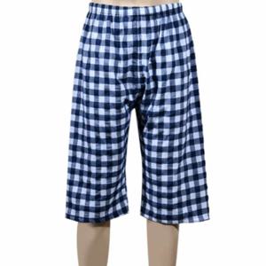 남성 8부 파자마 체크잠옷바지 남성여름잠옷 남자반바