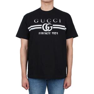 [구찌] GG 프린트 저지 코튼 반팔티 (785345 XJGKJ 1070)