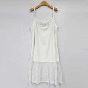 빅사이즈 502 소프트끈나시망사원피스 DRAT753