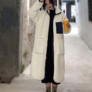 겨울잠파 여성 겨울 패션 뽀글이 양면 리버시블 롱 자켓