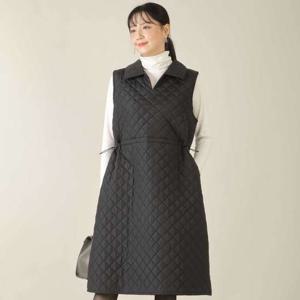 애비뉴투지 엄마옷 카라 트임 다이아 퀼팅 누빔 솜 패딩 겨울 원피스 K12537