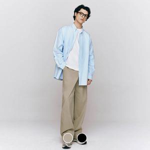 [지오다노/본사] 115520 코튼트윌 밴딩 와이드 팬츠