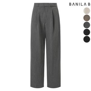 [바닐라비] [55-77]여성 핀턱 와이드 슬랙스 팬츠