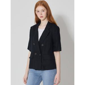 [머스트비][머스트비(MUSTBE)] 더블 버튼 린넨 자켓 (택가격 198