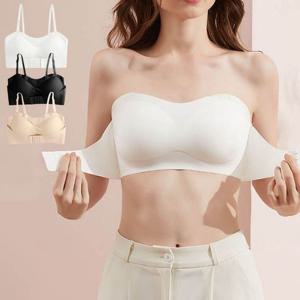 여성 3컬러 앞코르셋 노스트랩 브라 볼륨브라