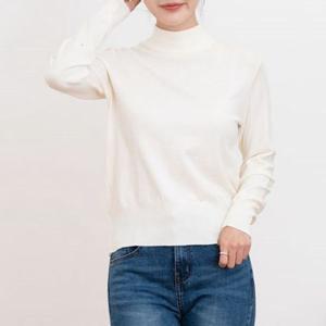 여성 니트티 반폴라 가을 겨울 목폴라 여자 니트티