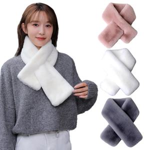 [위즈맥스]소프트 베이직 머플러 쁘띠 퍼 목도리 양털 겨울 넥워