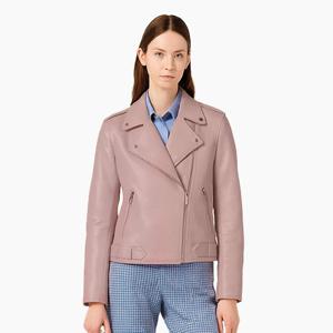 사이드 업 브리티시 램스킨 라이더 자켓_SOJK250111