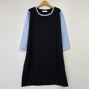 빅사이즈 503 블리프릴배색에이원피스 DBSU037