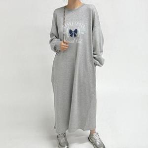 빅사이즈 509 소셜클럽맨투맨원피스 DRAV312