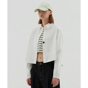 [오아이오아이컬렉션]FIVETWO STAMP CROP SHIRT [OFF WHITE]