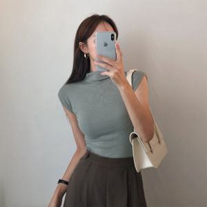 여성 반목티 슬림 돌만 레이온 이너티