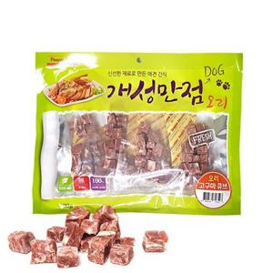 강아지 피플펫 개성만점 오리 고구마 큐브 300g 간식