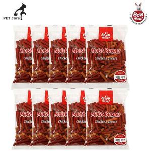 애완용품 치즈 버거 치킨 100gx10개 모이스트 바우와우