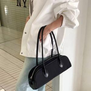 설세라 / 경량 바케트백 나일론가방 롱핸들 숄더백