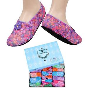 미끄럼방지 꽃나염 꽃자수 숙녀 망사 덧신0102oe