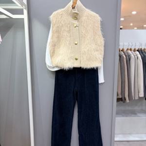 [무자크]하이넥 밍크 베스트 MQ1KV01