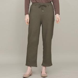 애비뉴투지 엄마옷 융 털 기모 두툼한 허리밴딩 가을 겨울 바지 P02635