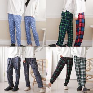 여성 피치기모 팬츠 잠옷 체크 파자마 일자바지 홈웨어 겨울 잠