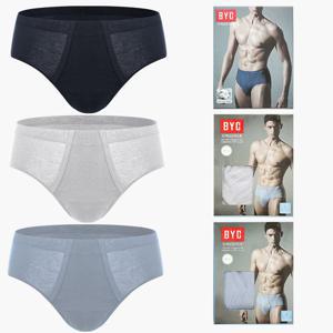 BYC 남자삼각팬티 면100 브리프 순면 무지 베이직 남성팬티