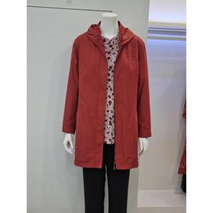 벨리시앙 세이브존04 반후드 허리스트링 하프 코트 BY3304