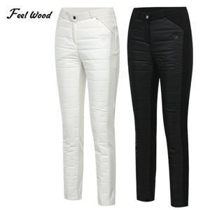 [필우드골프] 가로퀼팅 기모안감 여성 패딩 골프바지_100622