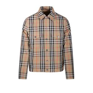 버버리 데님 자켓 8097582 B9368 SAND IP CHECK