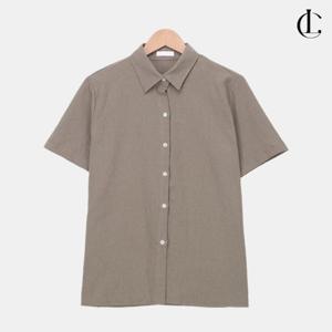 엘케이트 여성 린넨반팔셔츠 솔리드 여름 기본 여름 남방 린넨셔츠 LCHT078